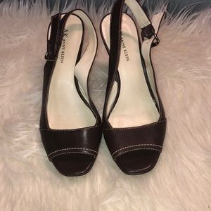 ANNE KLEIN WEDGE HEELS 7.5 (WORN ONCE)